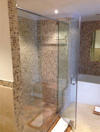 Glass shower door